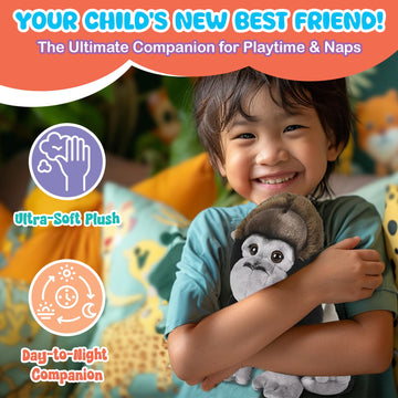 Forest & Twelfth 12'' Stuffed Gorilla Plush, Heirloom Collection Stuffed Animal, Premium Materials, Best Gift For Kids Age 3+, N