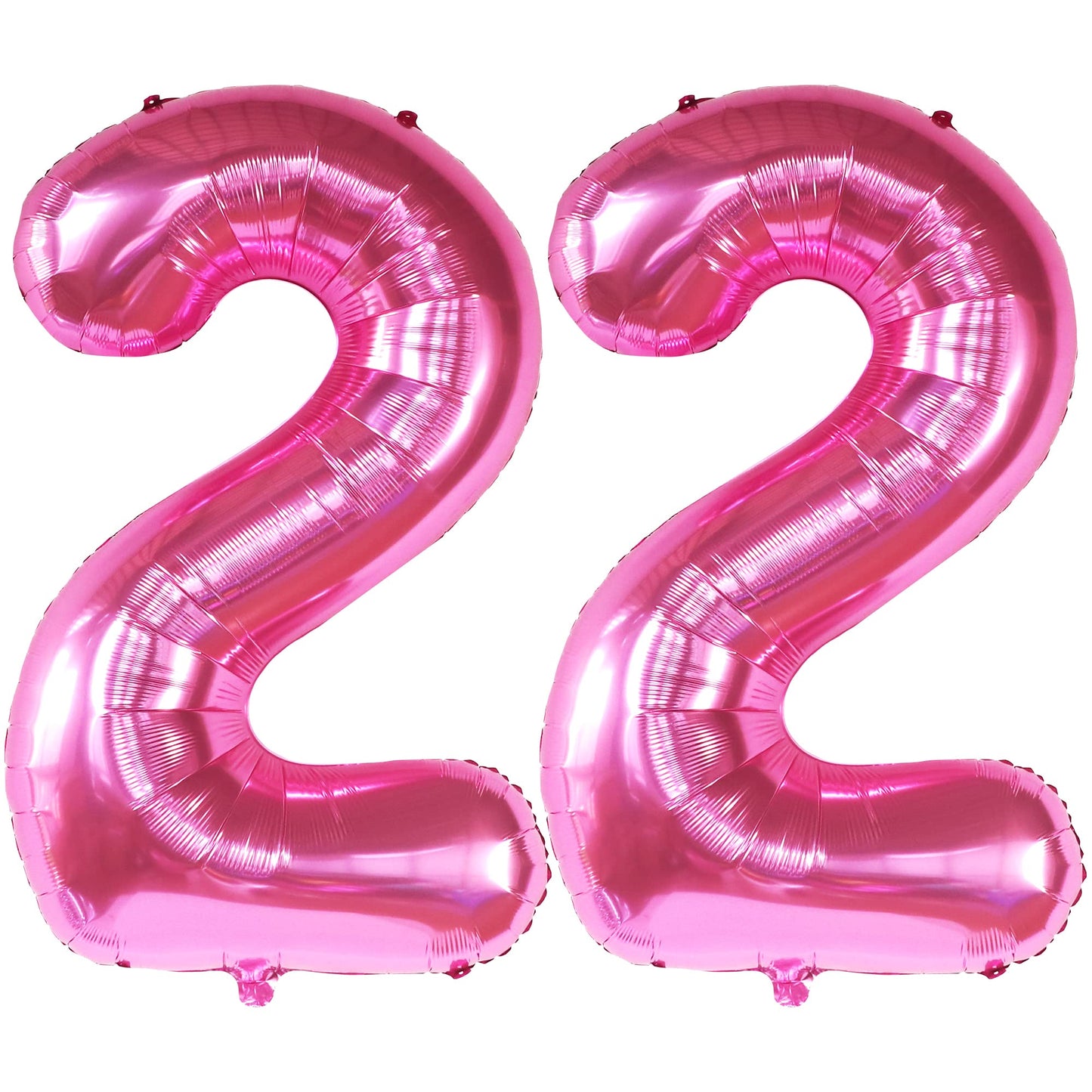 Katchon, 22 Balloon Number Hot Pink - 40 Inch | 22 Number Balloons | Pink 22 Balloons For 22 Birthday Decorations For Men | Number 22 Balloons | 22 Balloons For 22 Birthday Decorations For Women