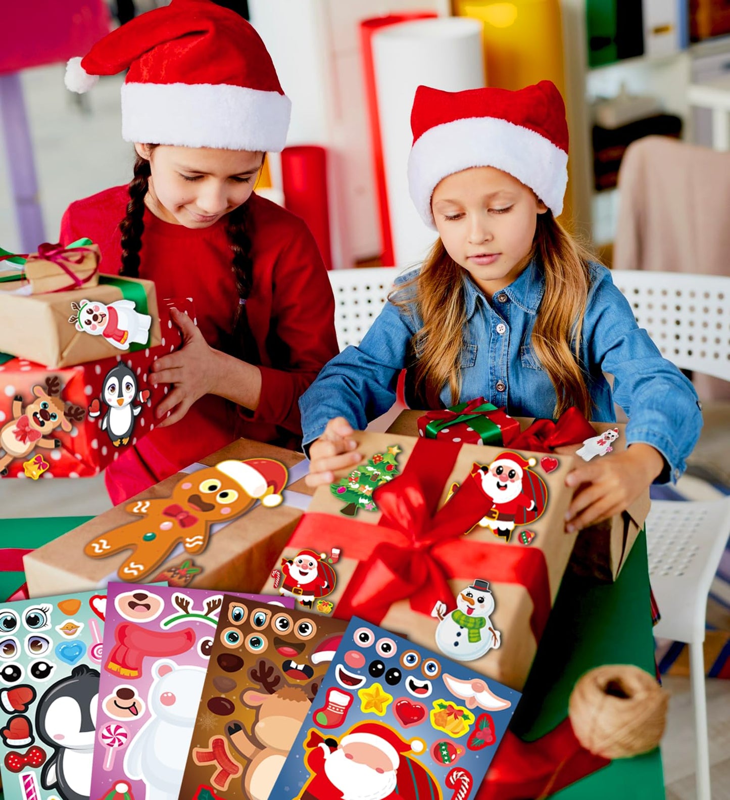 Christmas Stickers For Kids - Cute Stickers Christmas Gift - Christmas Stocking Stuffers For Kids - Christmas Decorations,Christ