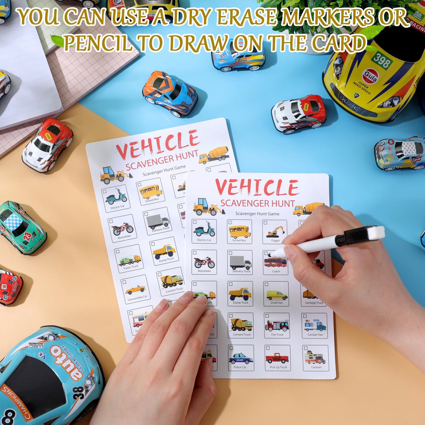 Hoolerry 30 Pcs Nature Scavenger Hunt For Kids Road Trip Game Car Scavenger Hunt Cards Travel Activities Camping Games Outdoor I