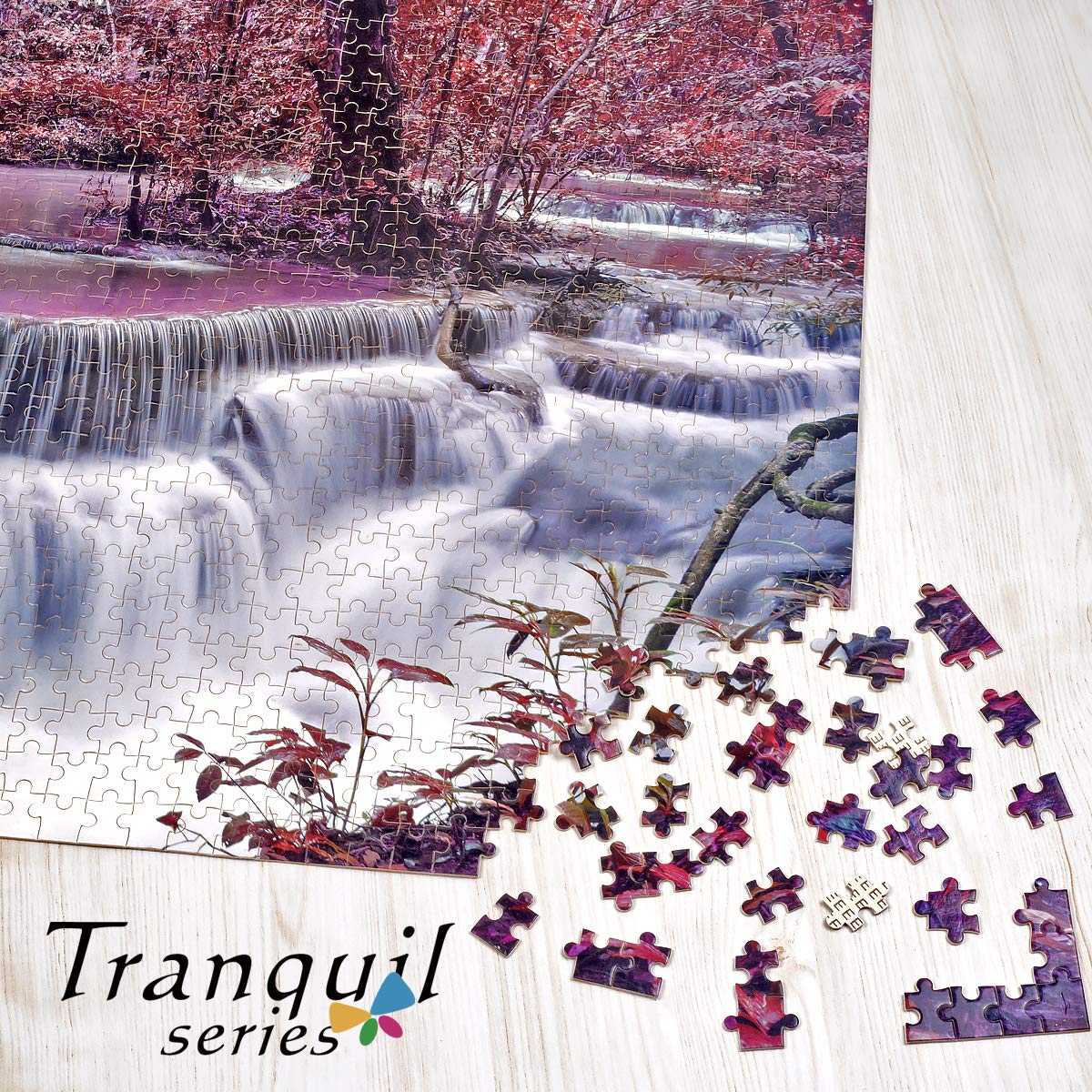 Ingooood Tranquil Series- Mountains Waterfall - Jigsaw Puzzles 1000 Pieces For Adult