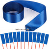 Hiunicorn 12Pcs Navy Blue Dance Ribbon For 4Th Of July Accessories, Dance Streamers Ribbon Dancer Wands For Kids Gymnastics Party Favors Boys Girls Graduation Decoration