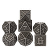UDIXI Metal Dice DND Dice Set 7PCS Maze Carved D&D Polyhedral Dice for Dungeons and Dragons Role Playing Games and Other Tableto