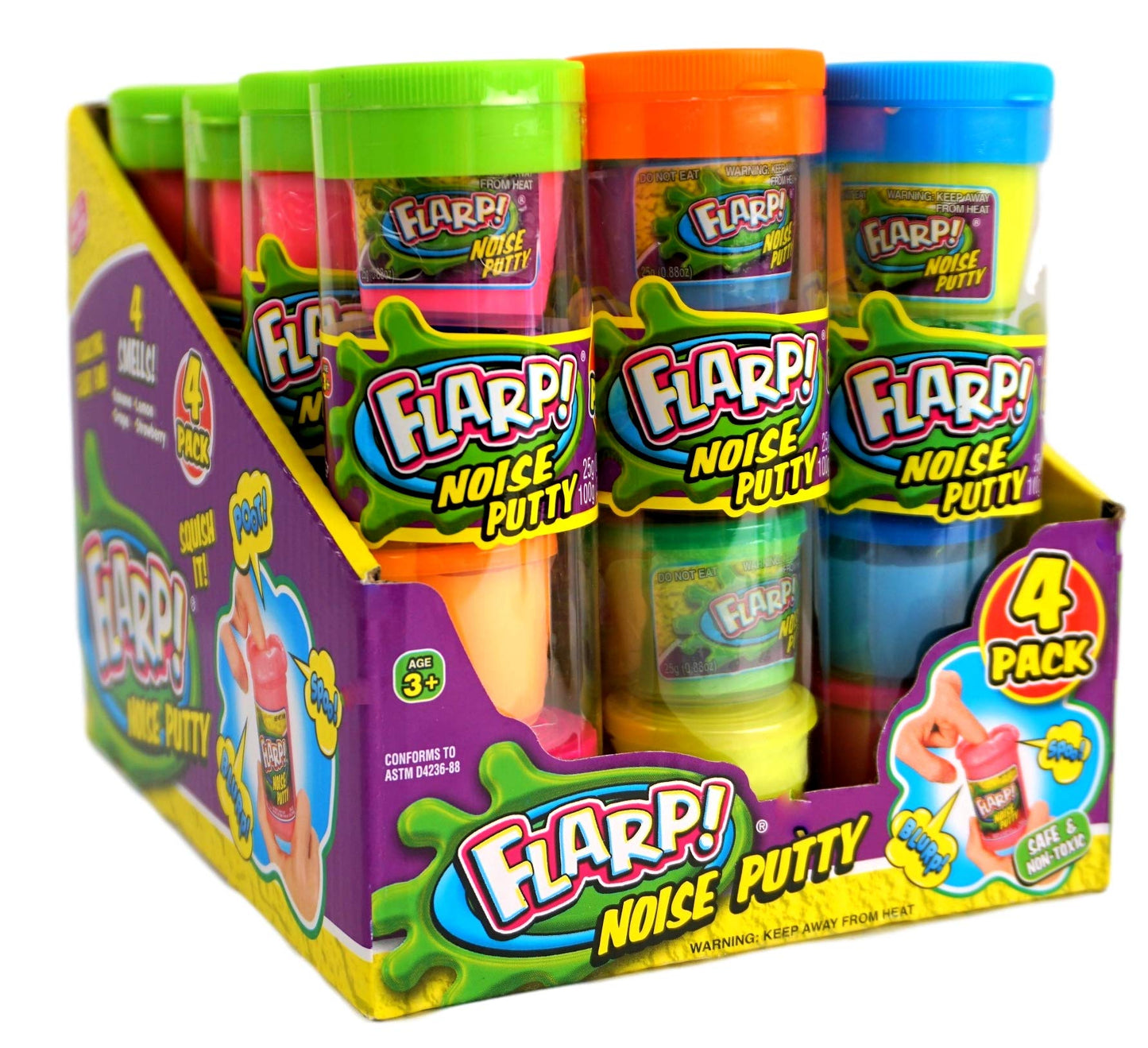 Ja-Ru Mini Noise Putty W/Plastic Containers (12 Pack, 48 Putty Toys) Slime Party Favors Silly Noise Putty For Kids, Boys & Girls. Stress Relief Sensory Fidget Toys. Bulk Goodie Bag Stuffers. 336-12P