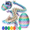 Tboline 3D Printed Dragon Egg, Dragon Eggs With Dragon Inside, Crystal Dragon Fidget Toys, Full Articulated Dragon In Egg, Adult