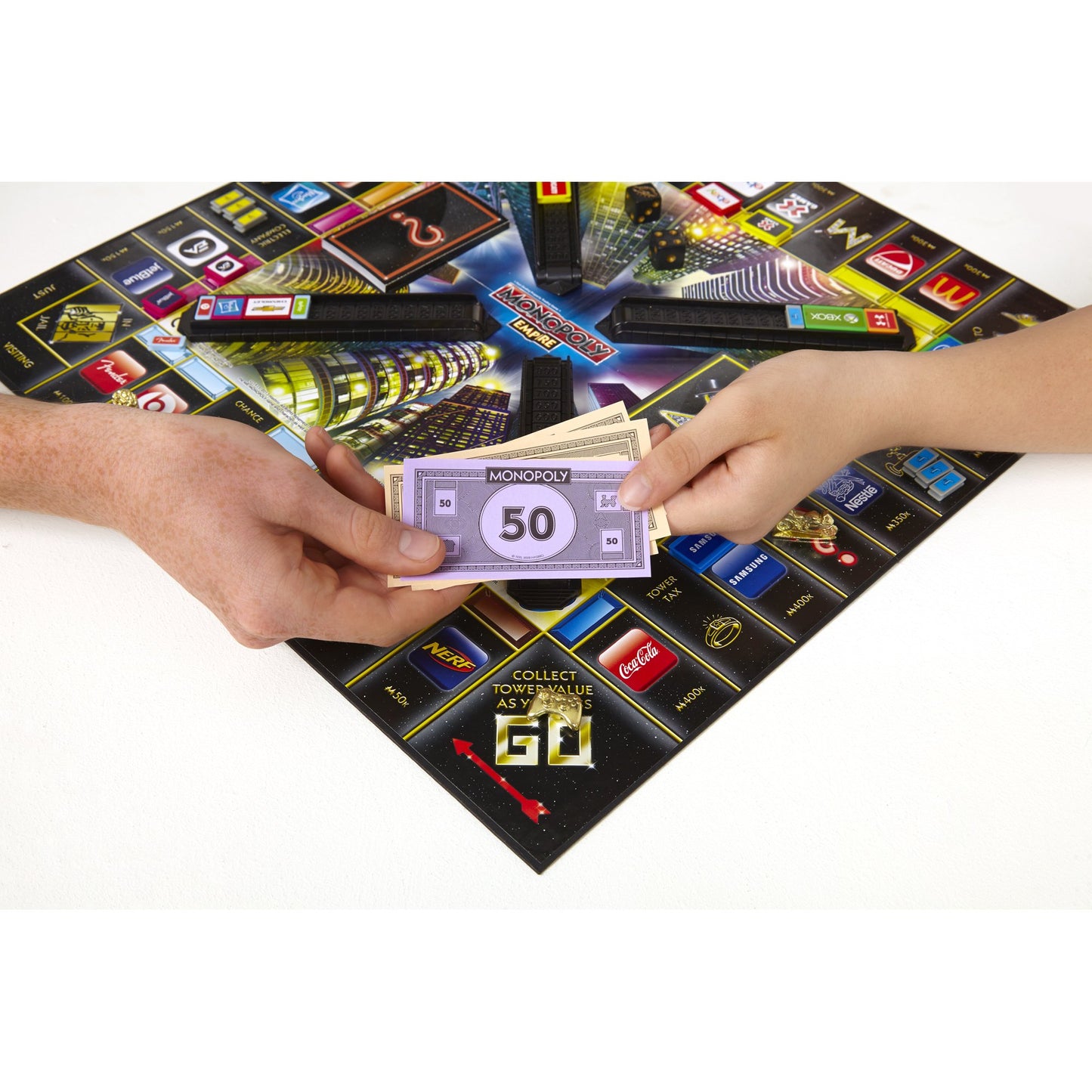 Monopoly Empire Game - Multi-color Cardboard Board Game for Family Fun