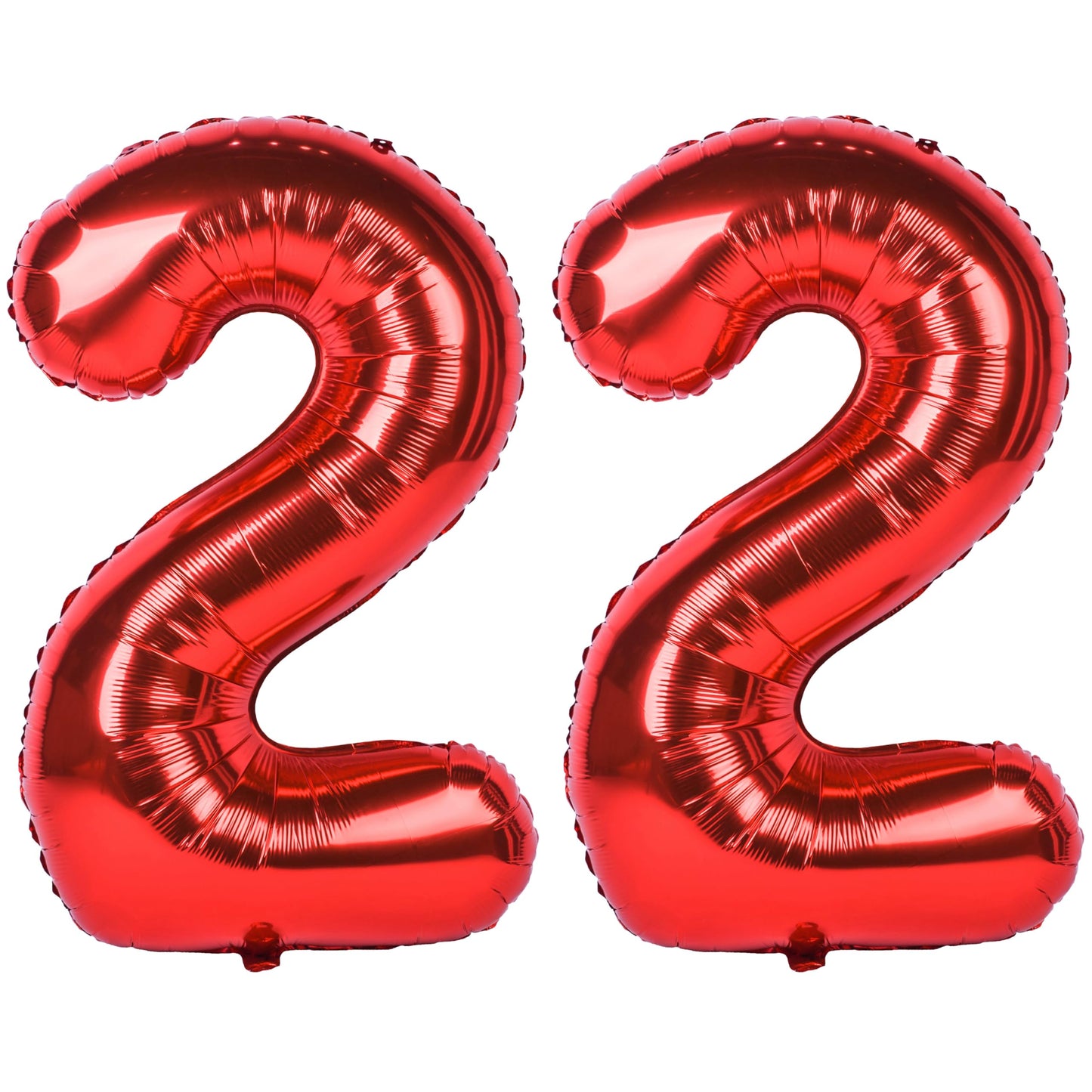 40 In Red Number Balloons Helium Foil Mylar Balloon Birthday Party Banquet Decoration Digital 22