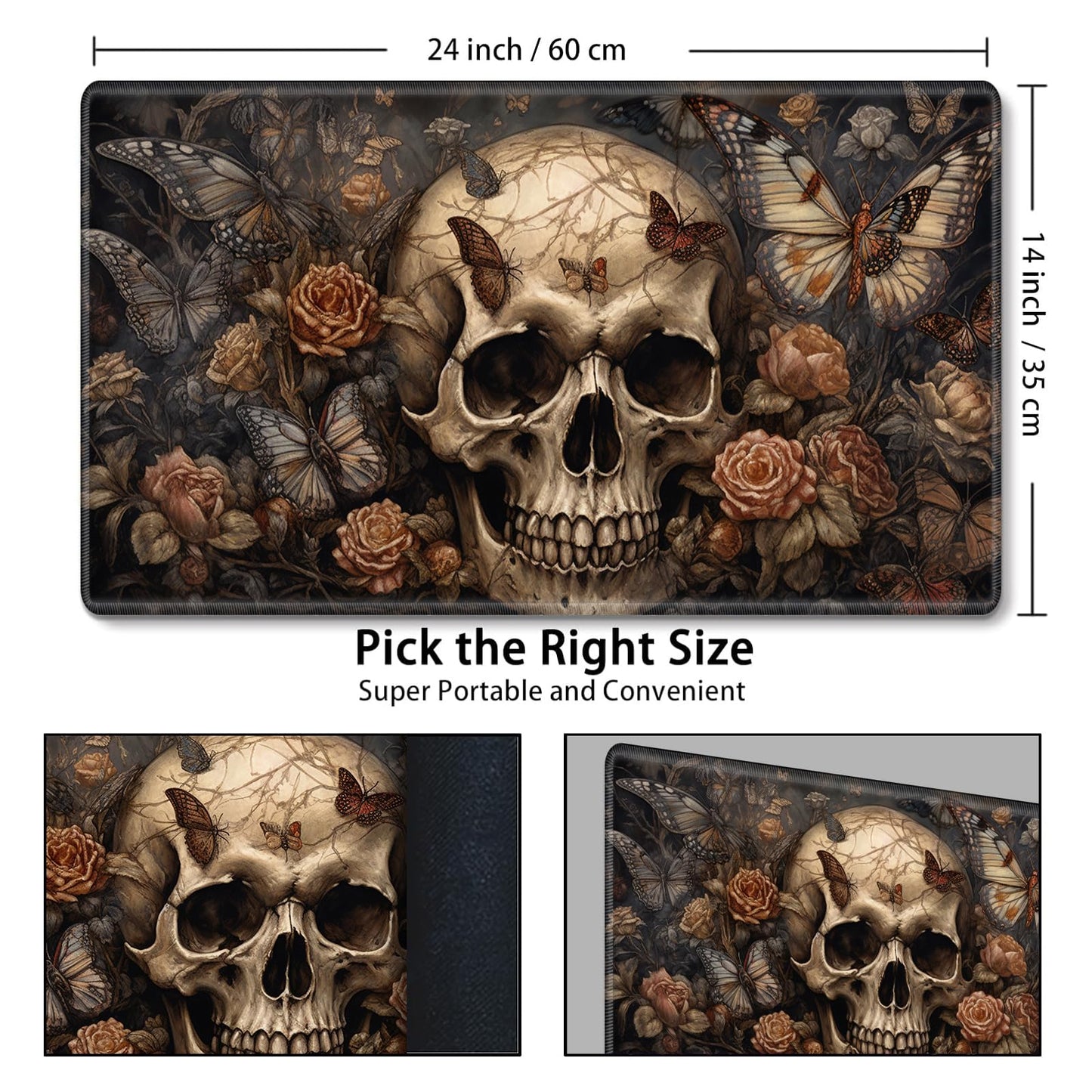 MTG Playmat,Game Play Mat for MTG TCG 24 x 14 inches Cards Game Playmats,Trading Card Game Stitched Play Mats Commander Deck Gam