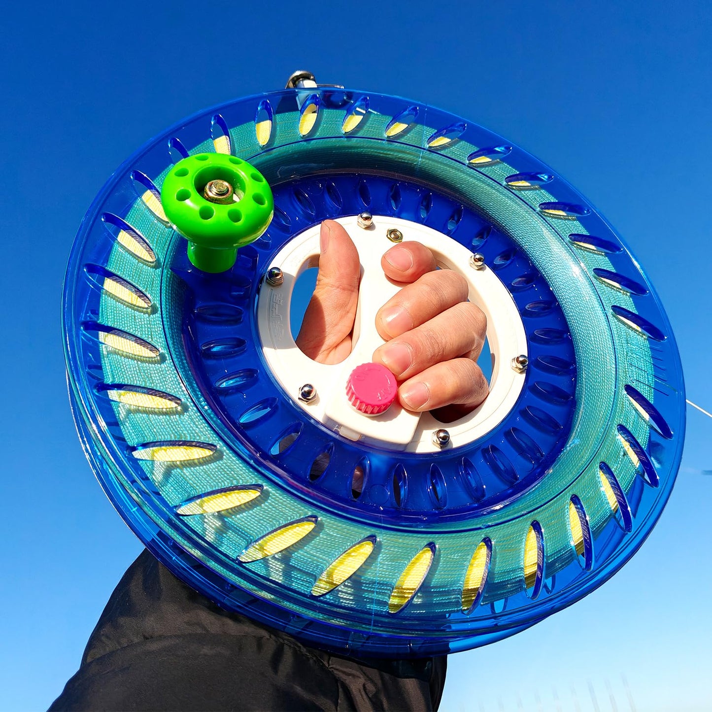 10.2 In Kite Reel Winder With Line, Kite String Reel For Kids & Adults, Easy To Use Kite String And Spool, It Comes With Durable