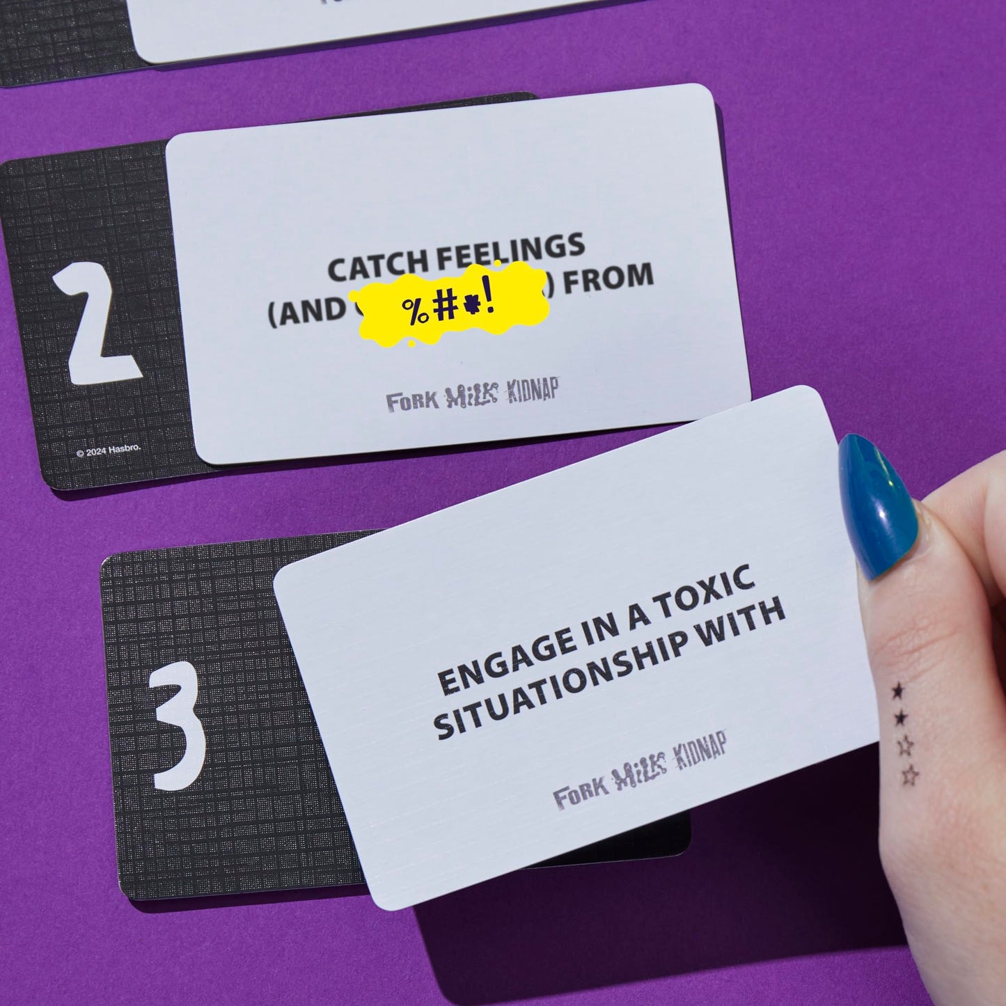 Hasbro Gaming Fork Milk Kidnap Game for mature-themeds Only an mature-themed Party Game of Questionable Choices Ages 17+ for 3 to 10 Players Hilarious NSFW Card Games