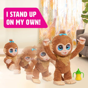 Just Play Furreal Peanut The Playful Monkey Interactive Toy, 15-Inch Realistic Plush, Kids Toys For Ages 4 Up