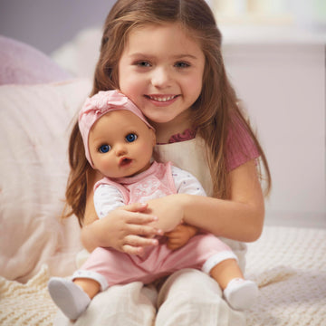 Baby Born My Real Baby Doll Annabell - Blue Eyes, Soft-Bodied, 3+ Years, Drinks & Wets, Model 918599C3, Blue
