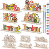American Elm 6 Pcs Thanksgiving Crafts For Kids Diy Wooden Painting Kit Fall Decor Tabletop Signs For Home School Classroom Art