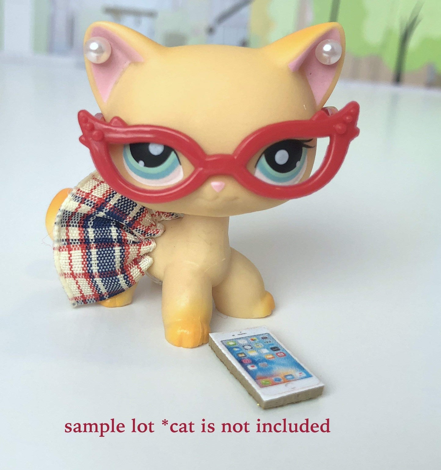 Lps Pet Shop 4 Pc Random Accessories Nerd School Skirt Glasses Lot Cat Not Included