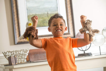 Wild Republic Huggers Bald Eagle Plush Toy, Slap Bracelet, Stuffed Animal, Kids Toys, 8''