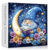 PICKFORU Gnome Puzzle for Adults 1000 Pieces, Cute Gnome Book Flower Jigsaw Puzzle,Night Sky Moon Star Floral Puzzle Challenge f