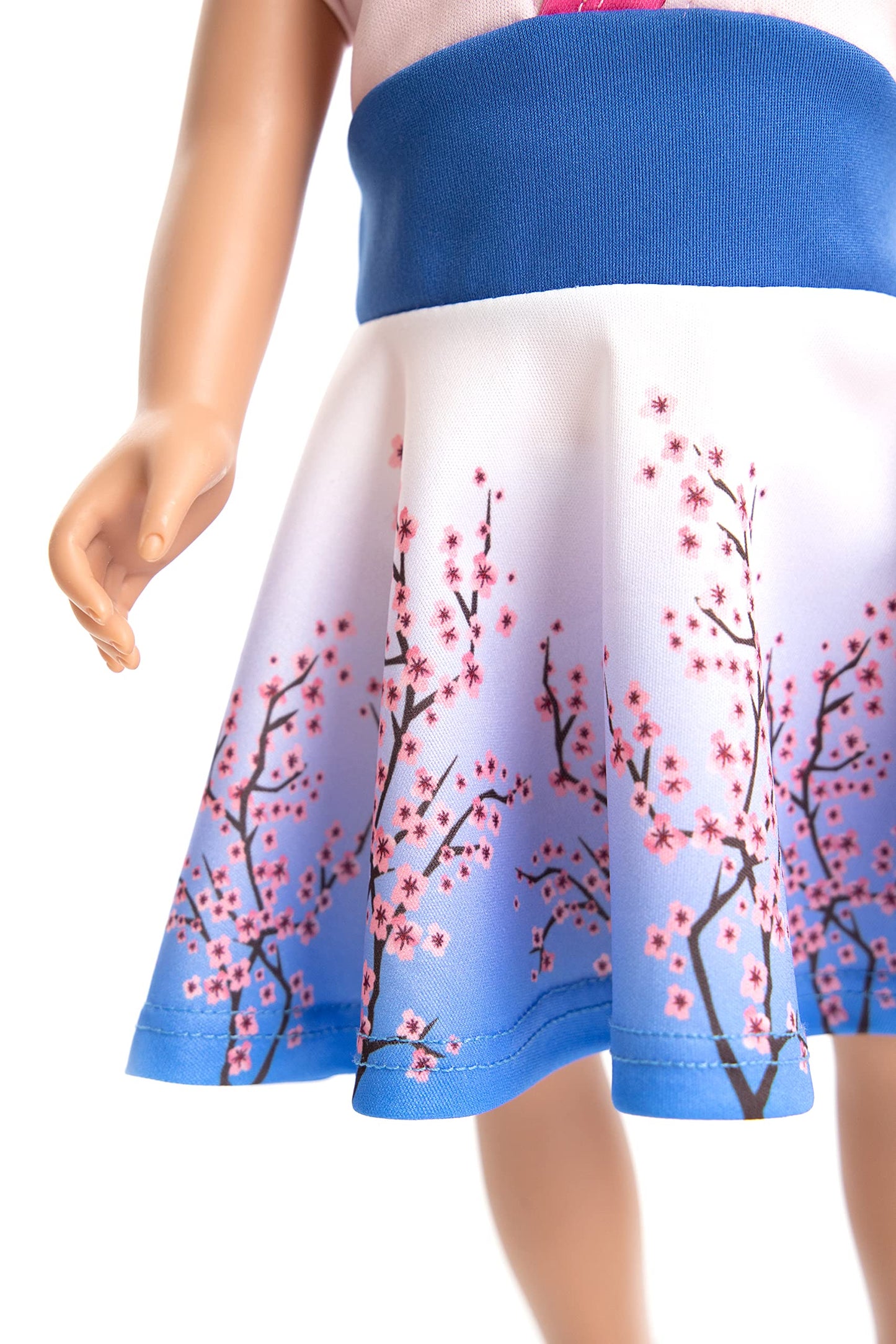 Little Adventures Twirl Princess Doll Dress - Doll Not Included - Machine Washable Child Pretend Play And Party Doll Clothes With No Glitter (Cherry Blossom Twirl)