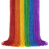 Yaxinrui 72 Pcs Pride Beads Necklaces, Lgbtq Pride Beads Stuff Accessories Metallic Rainbow Bead Necklaces For Gay Lesbian Pride
