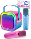 Move2Play, Mini Karaoke Machine for Kids | Includes 20+ Kid Songs | 2 Microphones | Connect with Bluetooth | 3, 4, 5+ Year Old G