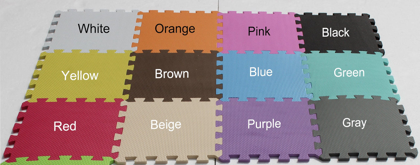 YIMINYUER 9 Tiles (30cm 30cm 1cm Each Tile) Baby Soft Puzzle Play Mats, Kids Thick EVA Foam Floor, Toddlers & Childrens Soft
