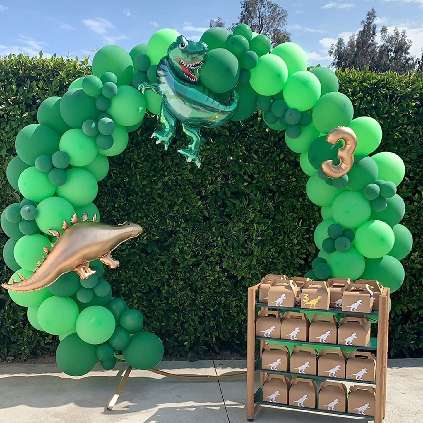 Voircoloria 105Pcs Green Balloons 12Inch Party Latex Balloons For Birthday Dinosaur Baby Shower St. Patrick'S Day Summer Jungle