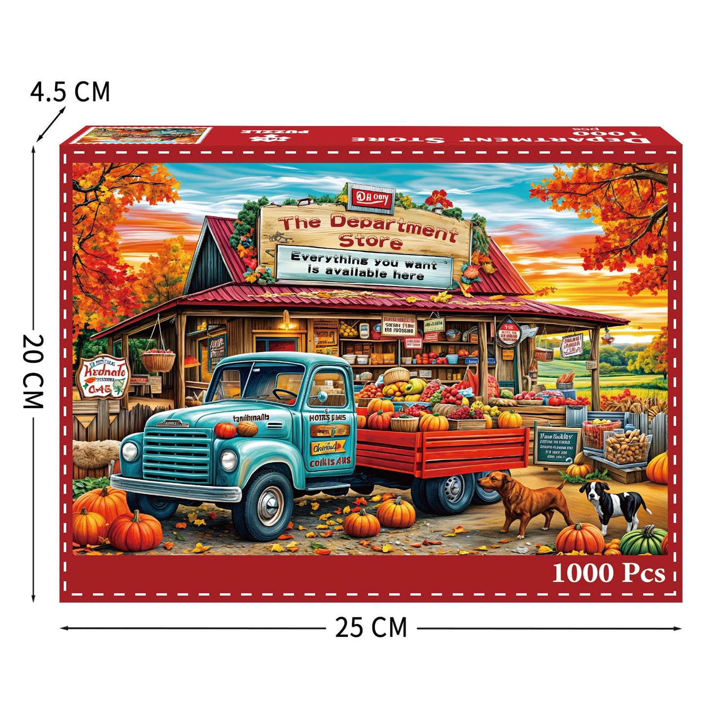 Tangcomplete - Department Store Puzzles For Adults 1000 Pieces, Jigsaw Puzzles For Adults 1000 Piece, Challenging Game Toys, Imp