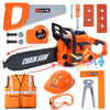 Skirtoy Toy Chainsaw for Kids, Family Day Games Pretend Play Series Kids Tool Set, Outdoor Electronic Chainsaw Toy Tool Set, STE