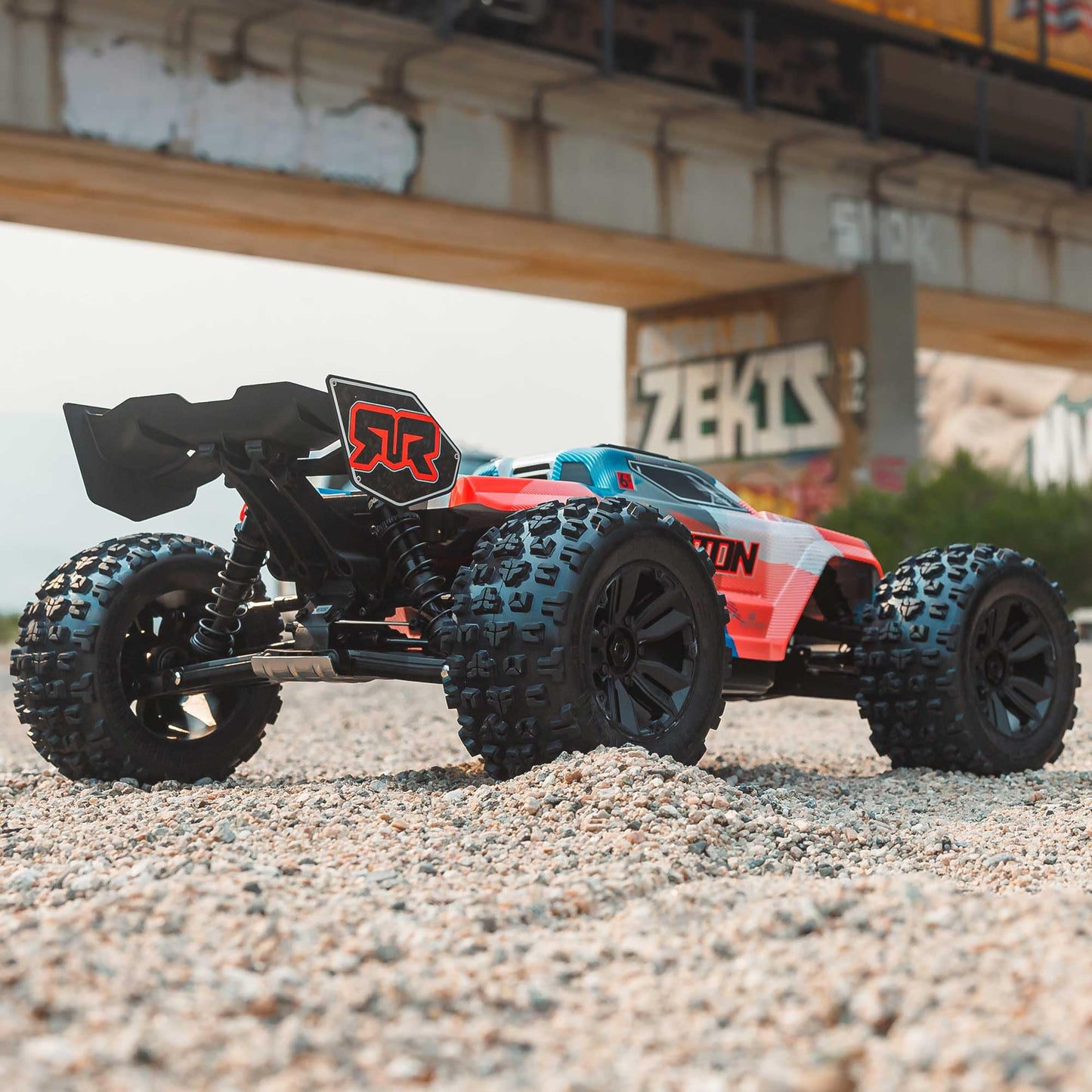 ARRMA RC Truck 1/8 KRATON 4X4 6S BLX BRUSHLESS V6 Speed Truck RTR (Lipo Battery and Charger Not Included) (Blue/Orange), ARA8608