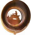 Stainless Steel Wind Spinner, 12' Four Wheeler, Copper Starlight
