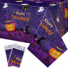 WERNNSAI Halloween Tablecloths 2 PCs - Halloween Party Tablecloth Halloween Plastic Tablecloth 108 x54 Disposable Tablecloth