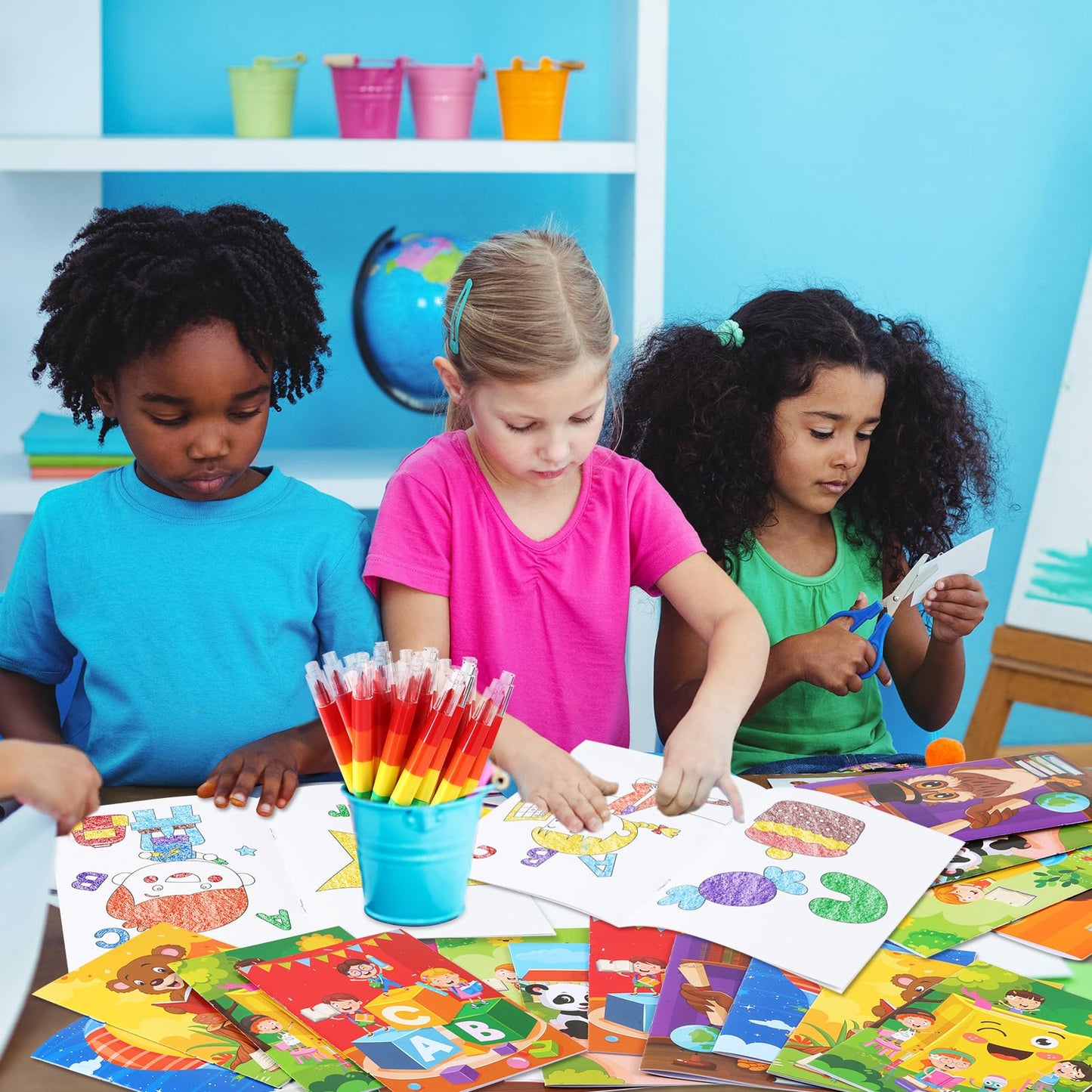Benlouis 60 Preschool Kindergarten Mini Coloring Books For Kids Birthday Party Favor Small Activity Books Bulk For Student Teach