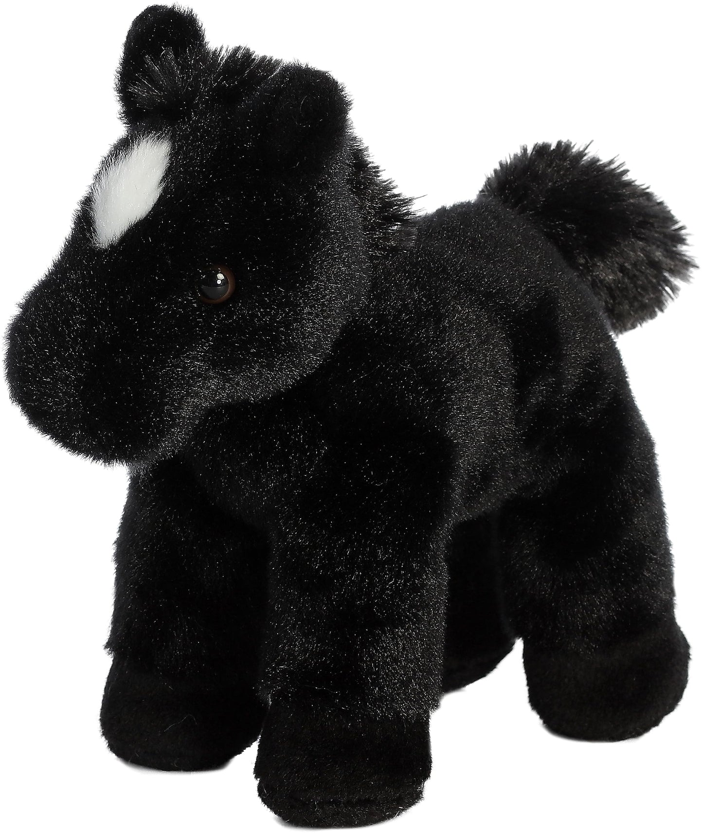 Aurora® Adorable Mini Flopsie™ Beau™ Stuffed Animal - Playful Ease - Timeless Companions - Black 8 Inches