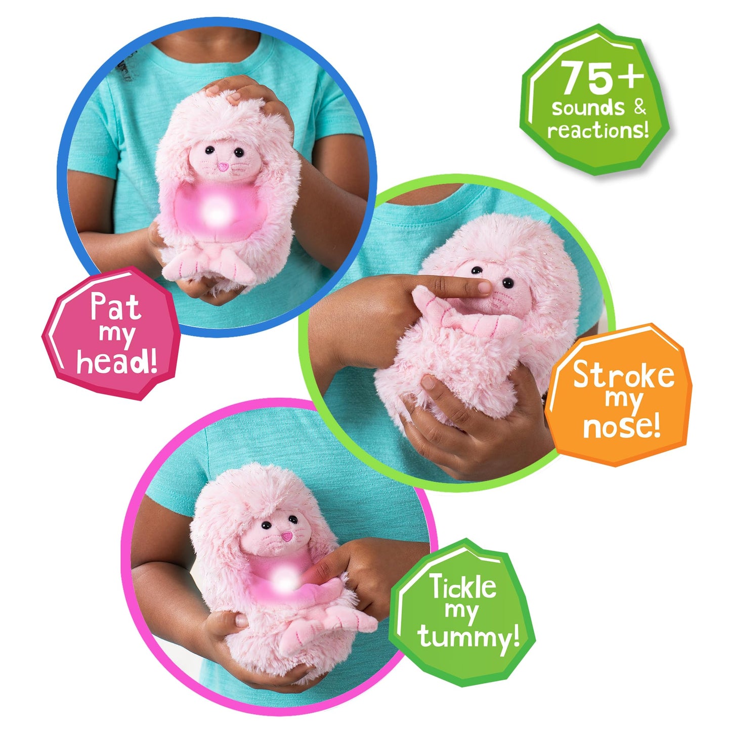 Curlimals Arctic Glow - Sia The Seal - Interactive Plush