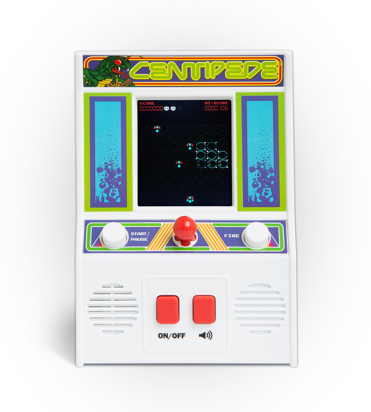 Basic Fun Arcade Classics - Centipede Retro Handheld Arcade Game, White, One Size