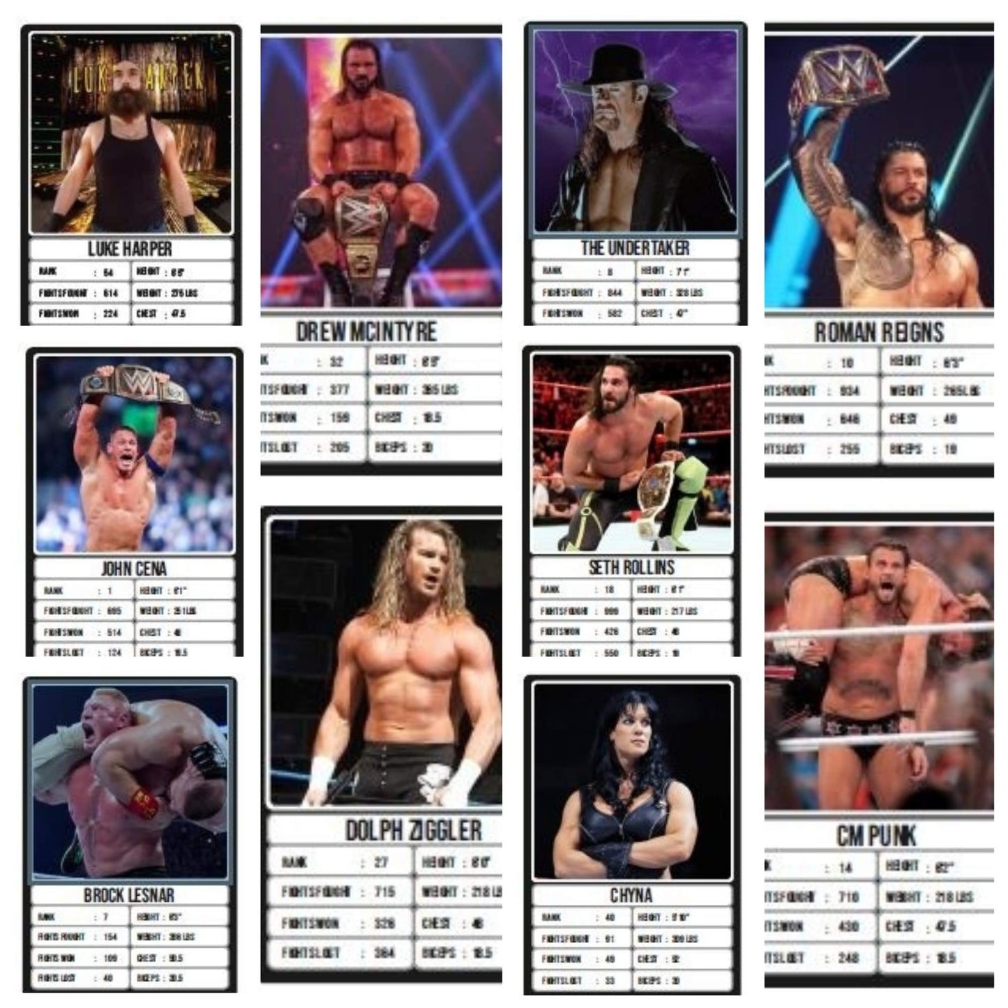 Aamango Trump Cards (Wwe Combo Pack - 90S & 20S Legend)
