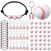 Nosiny 108 Pcs Baseball Party Favors Bulk Baseball Keychain Gifts Stress Balls Charm Bracelets 36 Pieces Each for Team Birthday