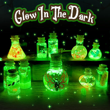 Ldomet Magic Potions Craft Kit For Kids - Mix 20 Glow Witch Potion Bottles, Fairy Magic Potions Making Kit - Christmas Decoratio