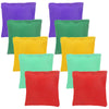 Kisangel 10Pcs Nylon Bean Bags For Kids Family Games, Outdoor Toss Game Supplies, Assorted Colors, 1.96 X 1.96 X 0.78 Inch, Idea