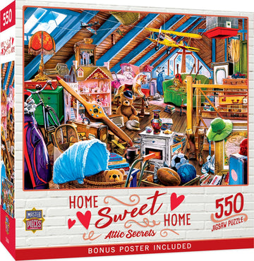 Masterpieces 550 Piece Jigsaw Puzzle For Adults And Family - Attic Secrets - 18'X24'