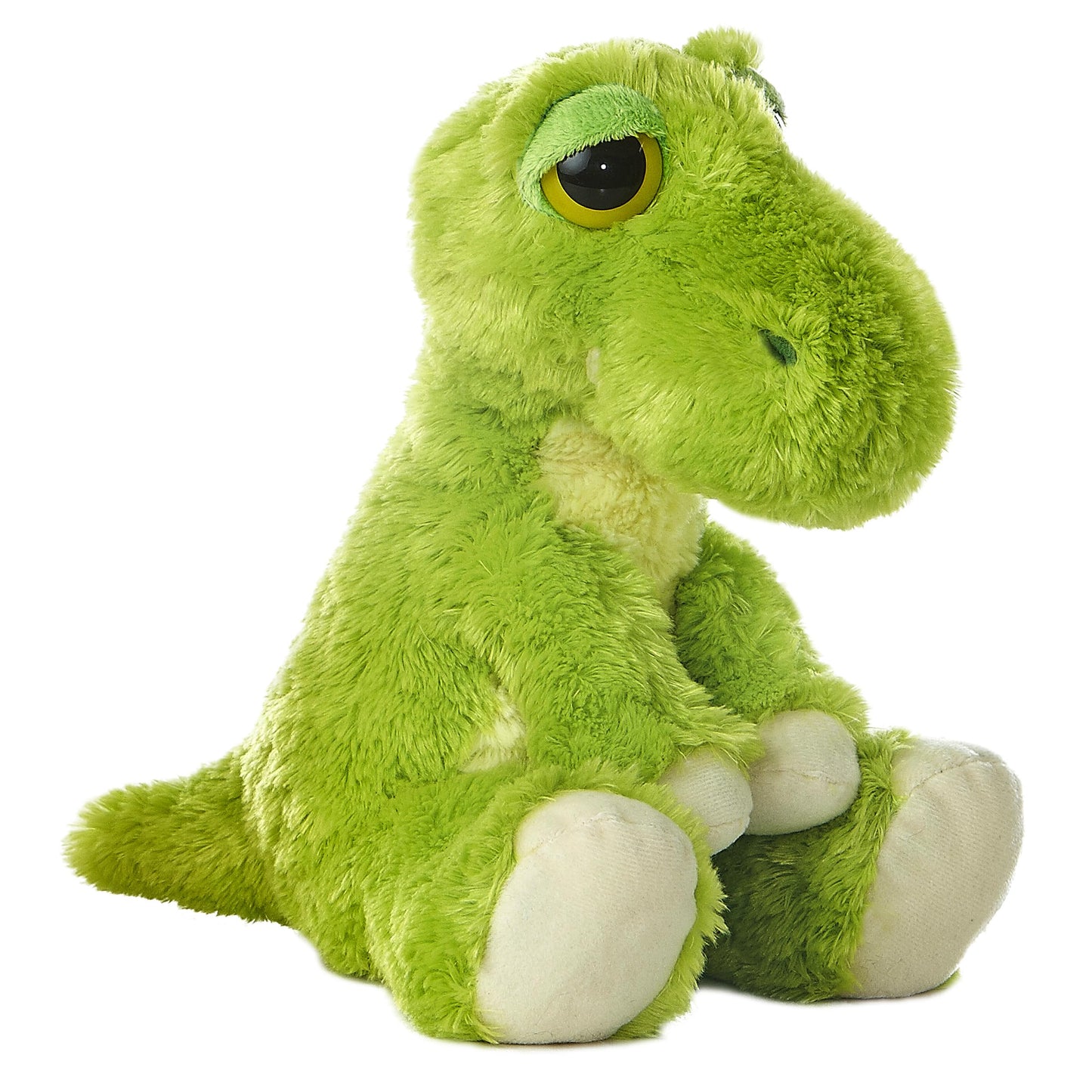 Aurora® Enchanting Dreamy Eyes™ T-Rex Stuffed Animal - Captivating Gaze - Whimsical Charm - Green 10 Inches