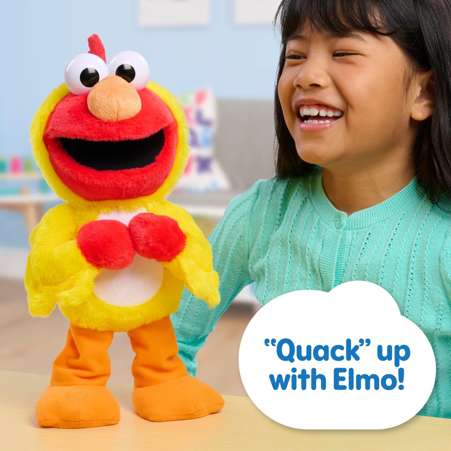 Just Play Sesame Street Chicken Dance Elmo Feature 13 Inch Plush, Interactive Singing And Dancing Plush, Stuffed Animal. Kids To