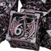 ARUOHHA Hollow DND Metal Dice Set Dungeons and Dragons Black Red D and D Dice, D+D RPG D&D Dice Role Playing Games Polyhedral Di
