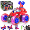Ynanimery Spider Remote Control Car For Boys 4-7 8-12 Birthday Chritmas Gifts, Cool Stunt Rc Car Red Spider Monster Truck With 3