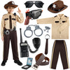 Giftinbox Police Costume For Kids, Sheriff Costume For Boys, Kids Sheriff Cowboy Costume With Accessories Halloween Costumes