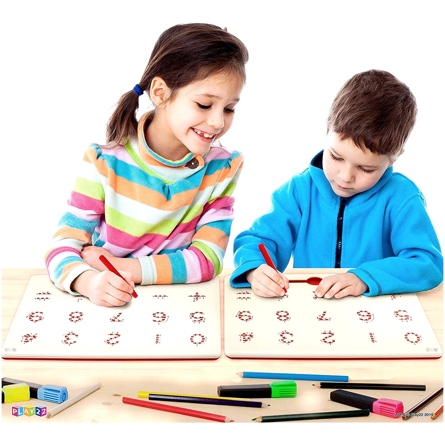 Play22 Magnetic Drawing Board - Stem Educational Learning Numbers Kids Letter Board - Writing Board For Kids Erasable - Magnetic Doodle Board - Best Gift For Kids (Numbers)