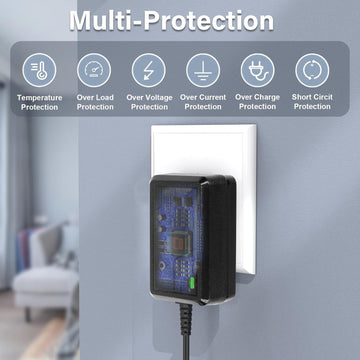 6V Charger for Ride On Toys, Bumper Cars & Electric Vehicles - Compatible with Flybar,Kidzone,Unicorn,Best Choice Products SUV,H