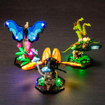Brickbling Led Light Compatible With Lego 21342 The Insect Collection, Creative Lighting Kit, Cool For Display (Lights Only, No Model)