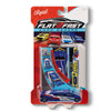 FLAT 2 FAST Blue 62 Card Racer - Pocket-Sized Racecar Toy for Ages 5+ | Load, Launch, Race | Medium Size