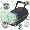 Panacare Automatic Bubble Machine Portable Bubble Blower With Led Lights /240Ml Bubble Solution/10000+ Bubbles Per Minute/12Holes Bubble For Outdoor/Indoor Wedding Party Birthday Gifts (Black)