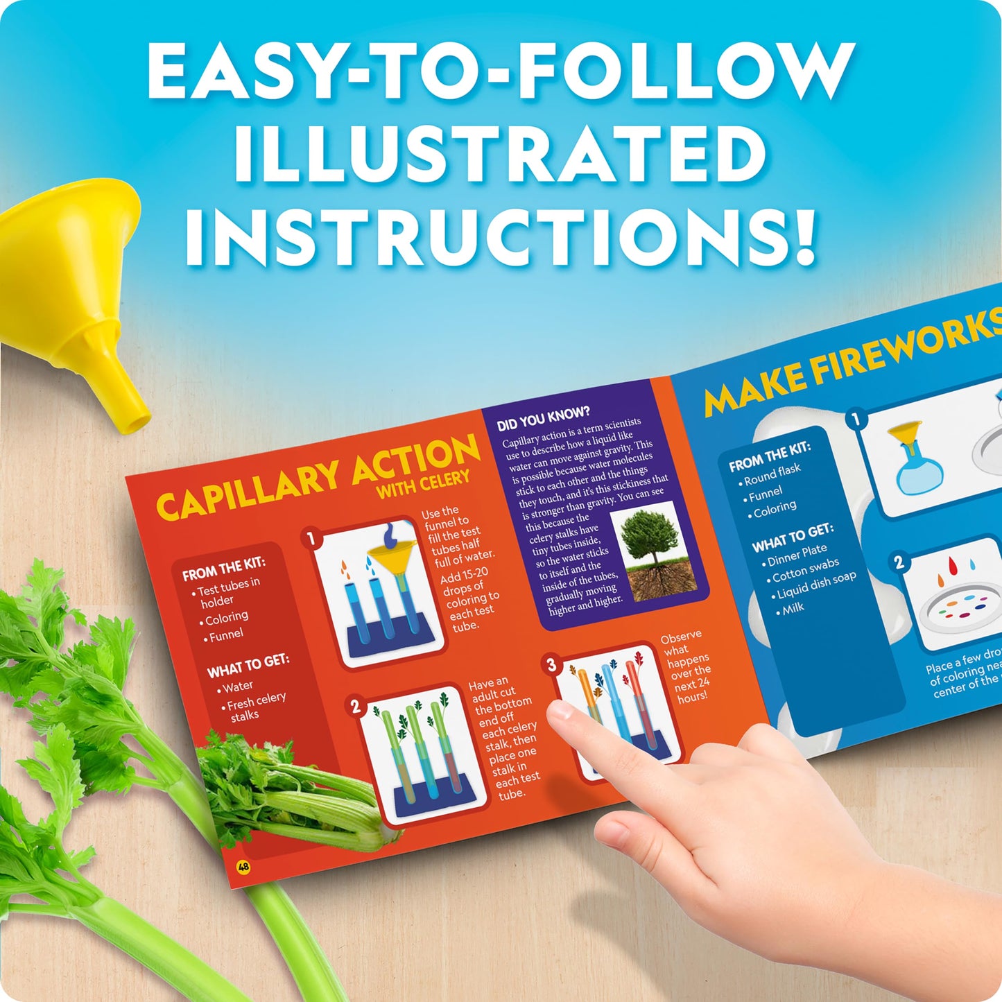 National Geographic Kids Junior Chemistry Set - Complete Early Learning Lab Kit With 50 Science Experiments For Kids And 20+ Lab